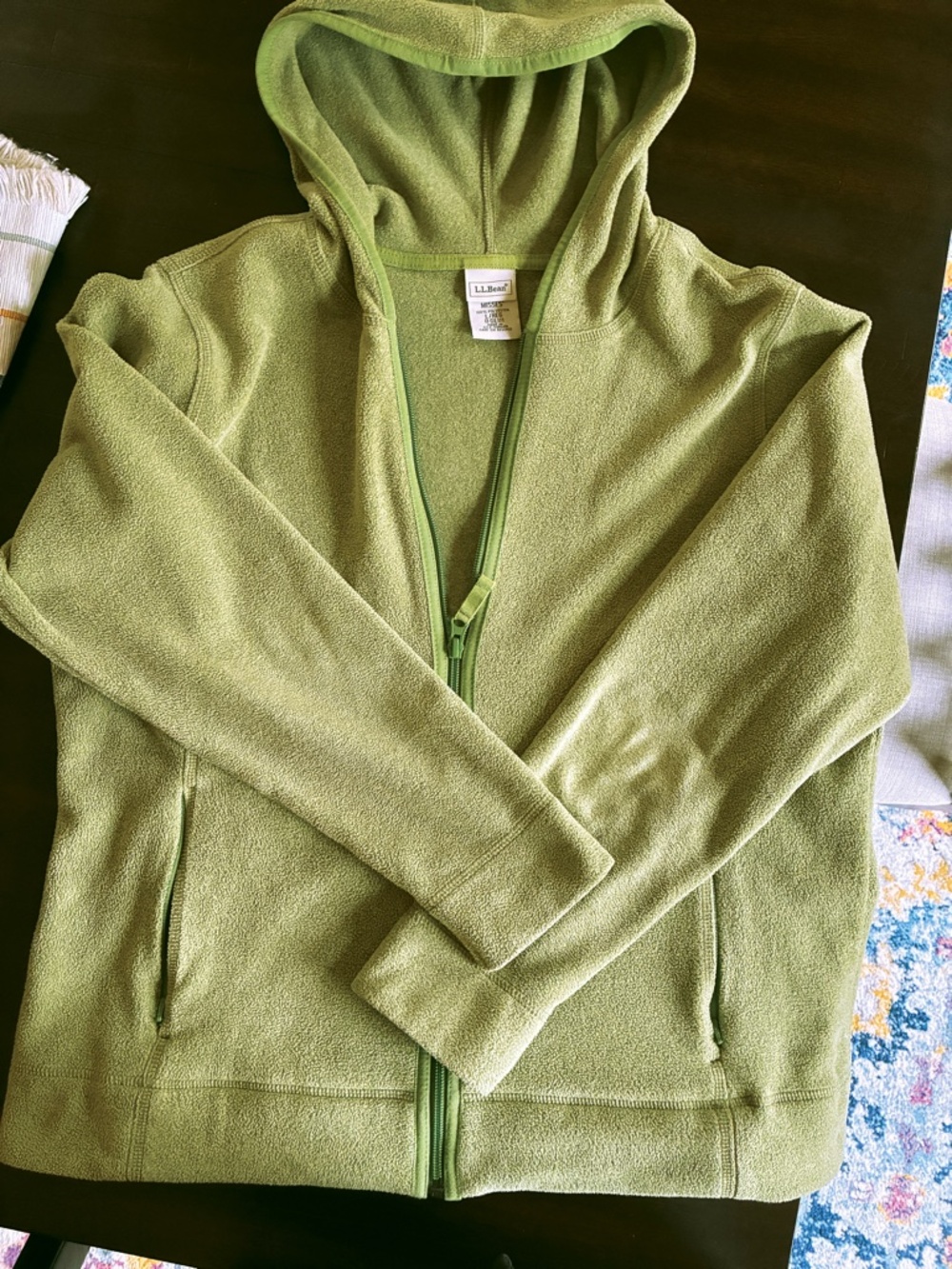 L.L. Bean Stretch Fleece zip hoodie, sz. L